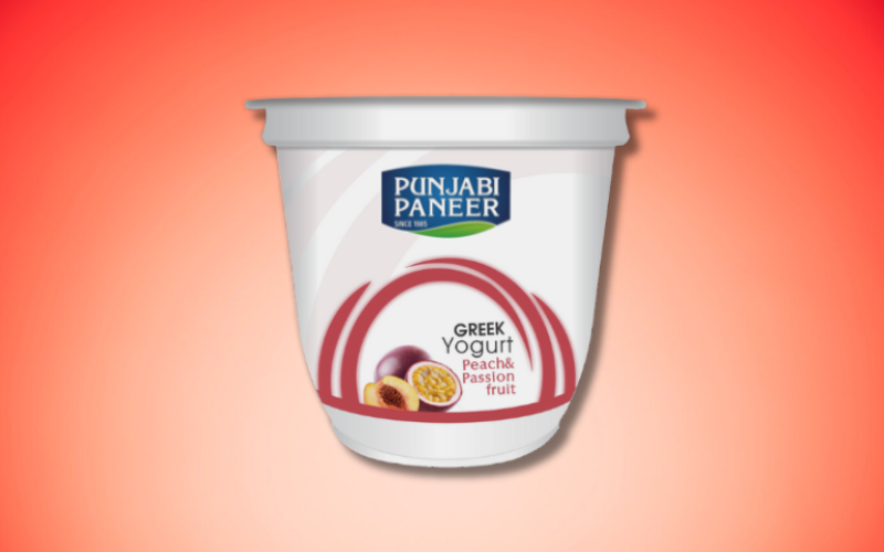 Peach and Passion fruit Yogurt